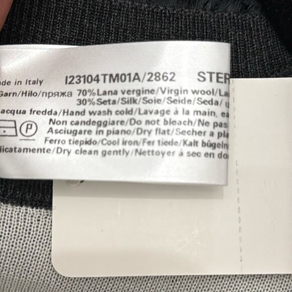 Lorena Antoniazzi Wool and Silk Short Sleeve Lightweight Knit Sweater Top Sz 12 - Picture 5 of 5